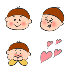 Chestnut head boy emoji