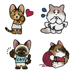 Lot of cats emoji