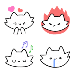 Maybe white cat  Emoji