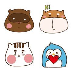 PIGPIGCOON AND PUFF Emoji