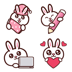 Cute Cartoon Rabbit Emoji
