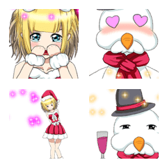 Lovely Santa Girl Emoji