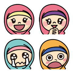 Hijab Girls Basic Emoji Pack