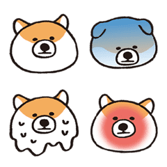 "Omanjyu dog emoji" by aki kondo