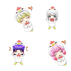 Lovely baby bird's cosplay Emoji