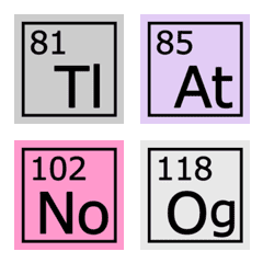 Periodic Table Emoji 3