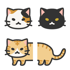 (Extend) Coat color Cat emoji