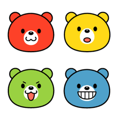 Bear of the rainbow color (Emoji)