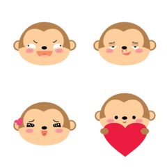 Face Cute Monkey Emoji