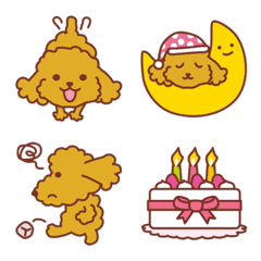 Toy poodle "Mofupoo"_ Emoji Ver.1