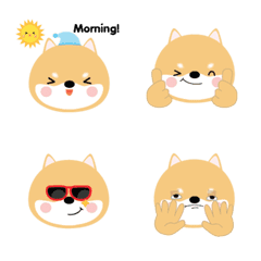 Cute Face Shiba Inu emoji