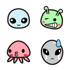 Cute aliens Emoji