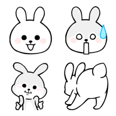 Cute rabbit emoji 1