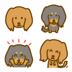 Cute dachshund Emoji