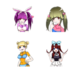 Lovely Ame Ame Ame Girls 2 Emoji