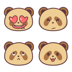 Brown Panda Emoticon