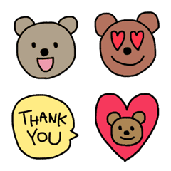 Let's talk with BEARS emoji ver