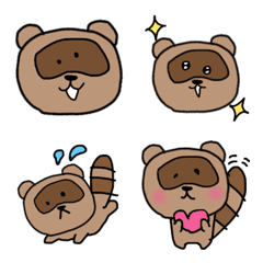 力がぬける、ぽんぽこ絵もじ