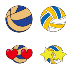 Everyday emoji in the volleyball club
