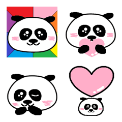 可爱的熊猫,每天都可以随时使用 表情符號