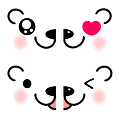 Combination Emoji (kuma-chan)