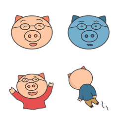 One pig emoji