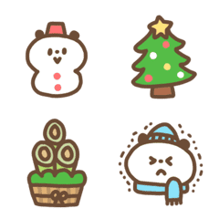 ゆるかわパンダの冬(クリスマス/お正月etc)