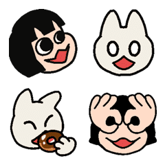 Nanimal-kun and cat-chan emoji