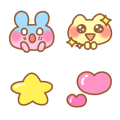 Pyokotan and Yukai emoji