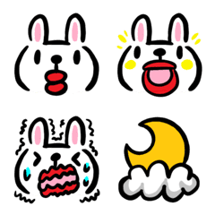 Pouty Lips Rabbit Emoji