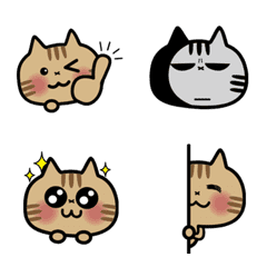Tabby cat face Stickers