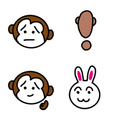 Troubled face monkey Emoji