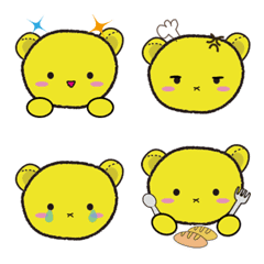 Puppet bear's expression stickers