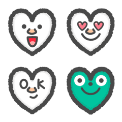 Used every day Hearts emoji