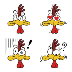 Crazy Chicken Emoji