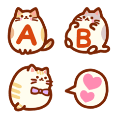 The fat cute cat's Emoji