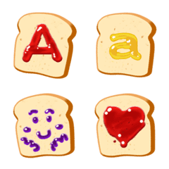 Jam bread Emoji Alphanumeric