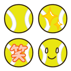 Emoji of tennis ball