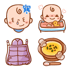 Baby child care Emoji 3 (winter)