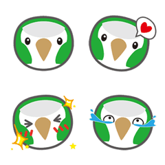 Parrot Piece 01-Monk Parakeet emoji