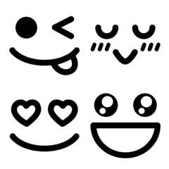 Simple face Emoji – LINE Emoji | LINE STORE