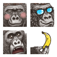 emoji of gorilla