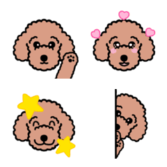 Emoji of Toy Poodle Dog "Waffle"