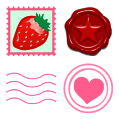 Letter set fashionable Emoji