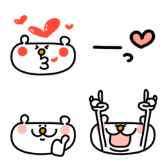 white moon-bear emoji