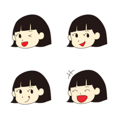 Little girl's emoji