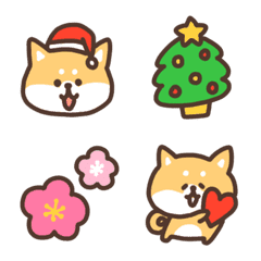 Shiba inu Emoji : CHRISTMAS and NEW YEAR