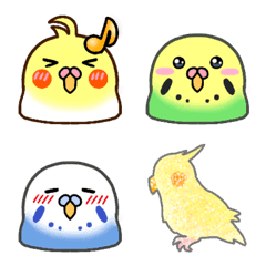 Funny parakeets Emoji