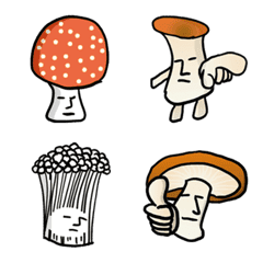 Mushroom emojis