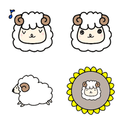 A simple Emoji of sheep